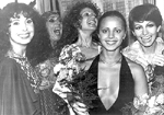 Makk Kroly: Egy erklcss jszaka, 1977, premier, a tbbiek balrl jobbra: Carla Romanelli, Psota Irn, Tarjn Gyrgyi s Edith Leyrer