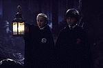 Daniel Radcliffe s Tom Felton (Draco Malfoy) a Tiltott rengetegben